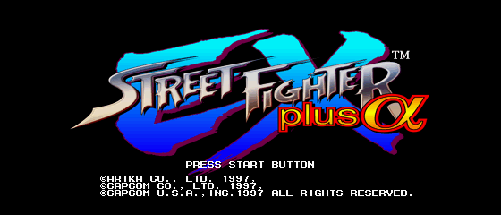 Street Fighter EX plus Alpha Title Screen